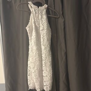 Lulu's Red Sheath Halter Mini Dress